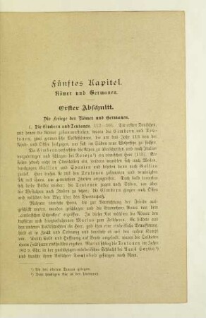 Fünftes Kapitel. Römer und Germanen