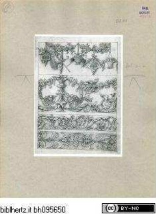 Mantegna SkizzenbuchOrnamente, Girlanden - (So-Called) Mantegna Sketchbook; Mantegna Codex