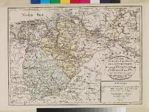 CHARTE von den drey Departements: ELB MÜNDUNGEN; WESER MÜNDUNGEN und OBER EMS. Nach ihrer Eintheilung in Arrondissements und Cantons Hamburg.