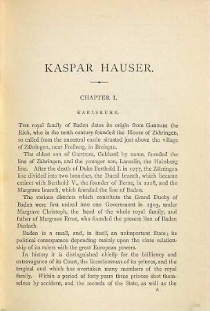 The story of Kaspar Hauser from authentic records