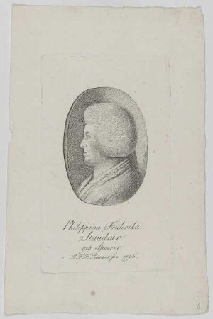 Bildnis der Philippina Friderika Staudner, geb. Spoerer