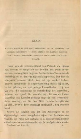 XXXIV. Laatste dagen in het fort Amerongen. - ...
