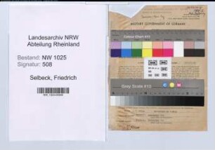 Entnazifizierung Friedrich Selbeck , geb. 20.02.1908 (Fabrikant)
