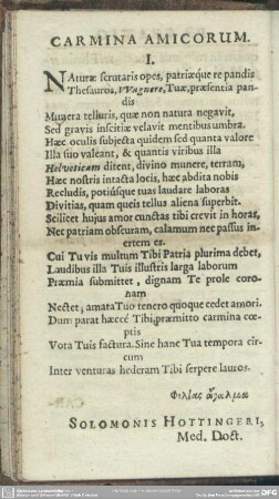 Carmina Amicorum