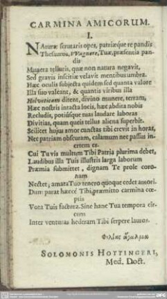 Carmina Amicorum