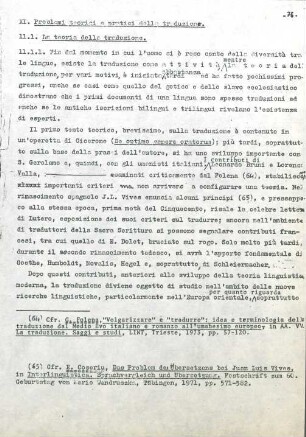 76-77, 11.1. La teoria della traduzione