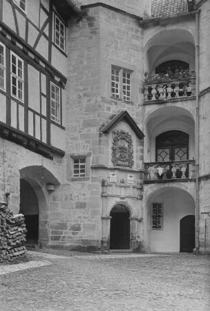 Schleusingen, Bertholdsburg : Schleusingen. Bertholdsburg. Hof