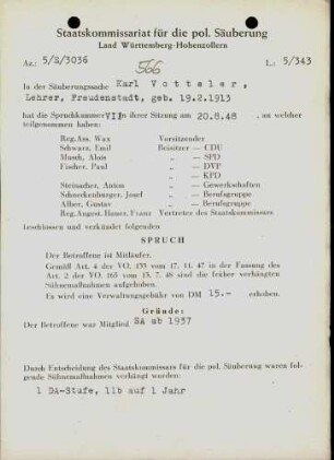 Votteler, Karl