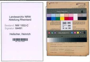 Entnazifizierung Heinrich Heilscher, geb. 19.11.1887 (Kaufmann)