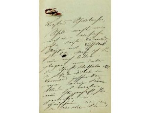 Originalbrief der Großherzogin Luise an Alwine Schroedter, geschrieben in Berlin