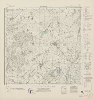 2956 (alte Nr.: 1489) Schönow, Meßtischblatt (4cm - Karte)