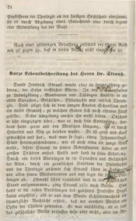 24-27 Kurze Lebensbeschreibung des Herrn Dr. Strauß