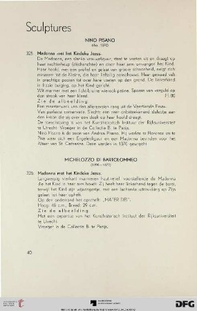 Sculptures (Nr. 325-326)