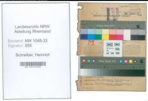 Entnazifizierung Heinrich Schreiber , geb. 01.06.1896 (Rektor)