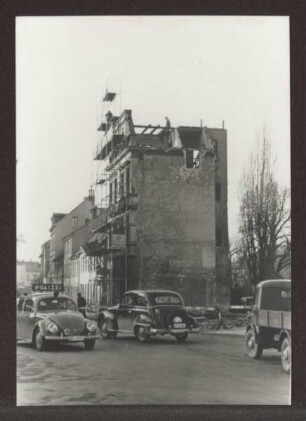Abbruch der Häuser Weinbergstraße 1-9. Detmold. Paulinenstraße