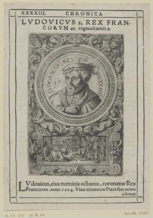 Bildnis des Lvdovicvs 8. Rex Francorvm