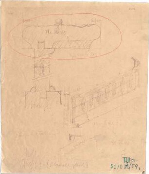 Fischer, Theodor; München - Westend; Wohnblock Leonhard Moll - Treppengeländer (Details)