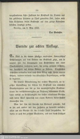 Vorrede zur achten Auflage