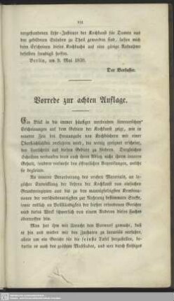 Vorrede zur achten Auflage