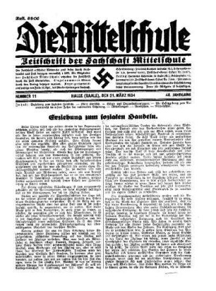 Erziehung zum sozialen Handeln : I.