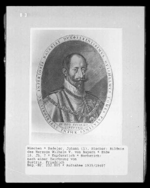 Bildnis des Herzogs Wilhelm V. von Bayern