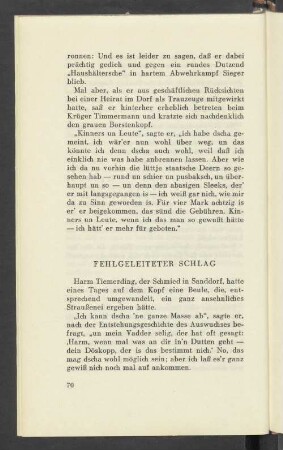 Fehlgeleiteter Schlag