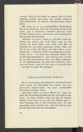 Fehlgeleiteter Schlag