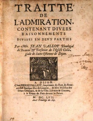 Traitté del'Administration