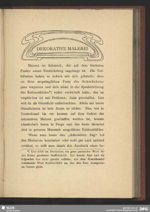 Dekorative Malerei
