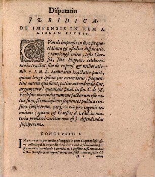 Disputatio Iuridica, De Impensis in rem alienam factis