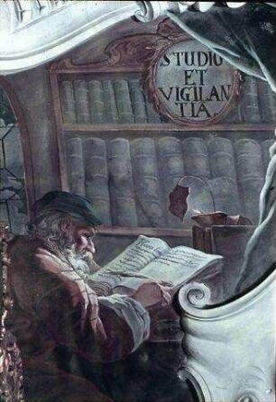Schreibender Gelehrter: "Studio et vigilantia"