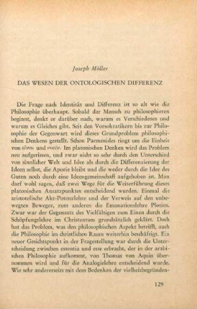 129-156 Das Wesen der ontologischen Differenz