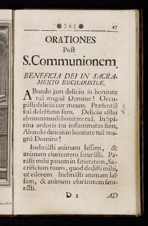 Orationes post S. Communionem.