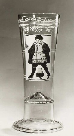 Stangenglas mit Eichelunter