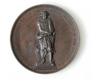 Medaille auf die Enthüllung des Rembrandt-Denkmals in Amsterdam 1852