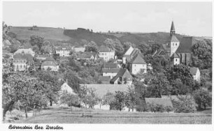 Bärenstein. Stadtansicht mit Stadtkirche von Nordwest