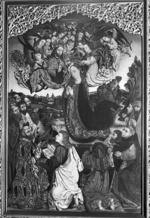 Hochaltar, rechter Innenflügel (Innenseite): Maria Himmelfahrt