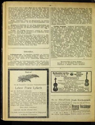Nachruf : [Lehrer Franz Lefarth]
