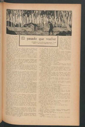 El pasado que vuelve : (Capítulo de la novela en preparación "Valle negro", de Gustavo Martínez Zuviría.)