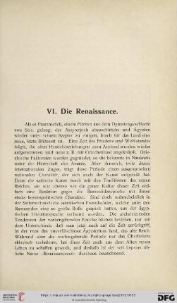VI. Die Renaissance