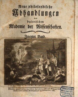 Neue philosophische Abhandlungen der Baierischen Akademie der Wissenschaften, 2. 1780