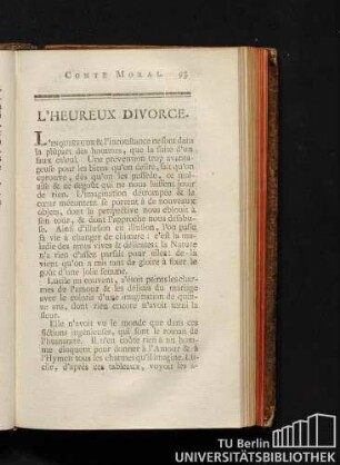 L'heureux divorce.