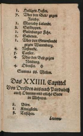 Das XXIIII. Capittel