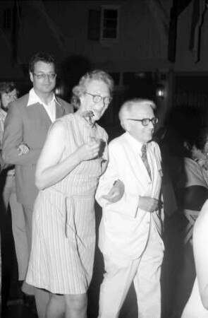24. Tagung 1974 Chemiker; Studentenabend mit den Nobelpreisträgern: Polonaise mit Gerhard Herzberg