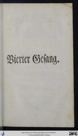 Vierter Gesang.