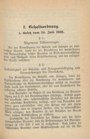 1. Gesetz vom 24. Juli 1888