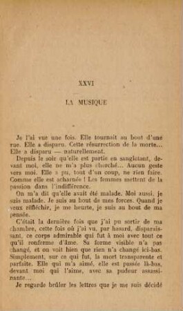 XXVI La musique