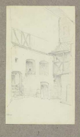 Ein Innenhof in Ulm