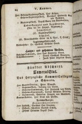 Fuenfter Abschnitt. CameralEtat