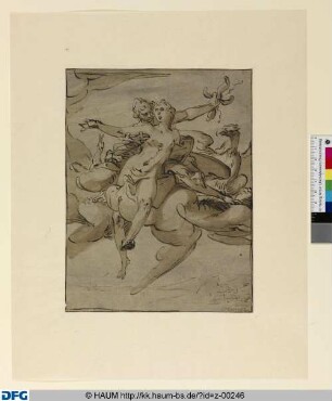 Jupiter und Juno auf Wolken